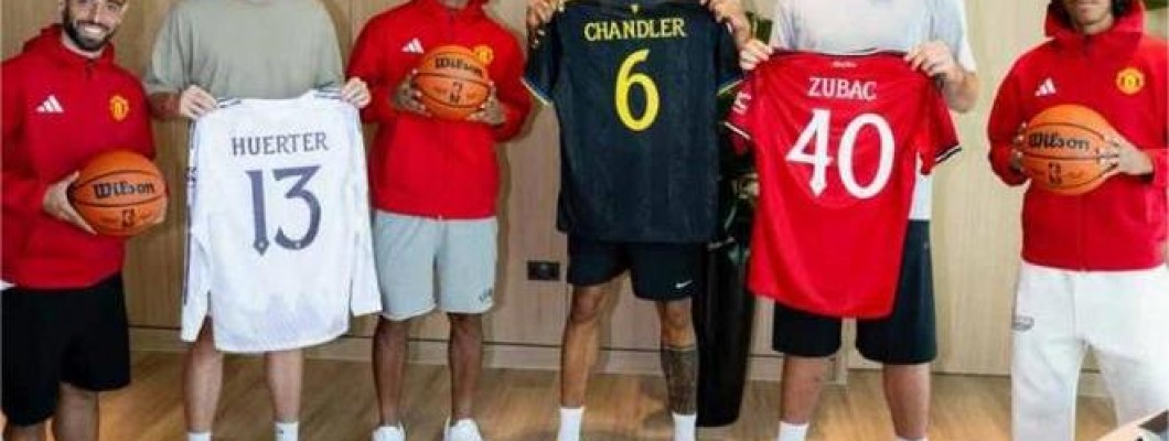 Estrelas da NBA visitam a base de treinos do Manchester United
